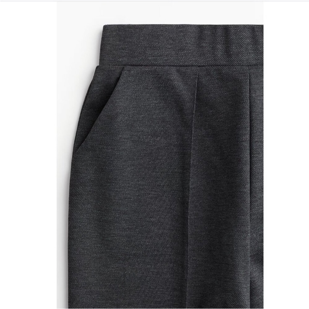 Women’s High Rise Dress Pants Work Trousers H&M size Small Grey minimalist - Picture 3 of 8